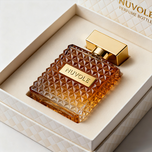 43-琥珀色纹理瓶，金方盖 司润 (3)