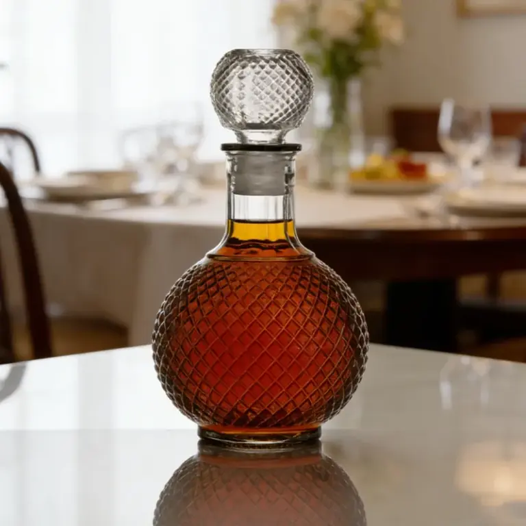 1000ml 圆球菱纹洋酒瓶 (3)