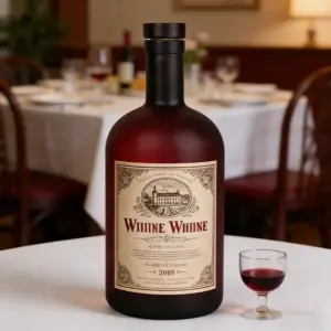 1000ml 蒙砂深红葡萄酒瓶 (2)