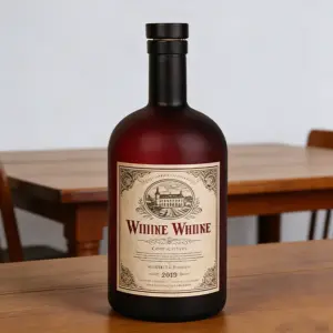 1000ml 蒙砂深红葡萄酒瓶 (3)