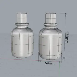 32-银色内层电镀棱台脖子 joyce (1)