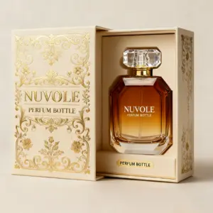 48-琥珀色透明渐变八边形方瓶子 司润(3)