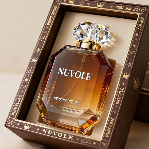 48-琥珀色透明渐变八边形方瓶子 司润(4)