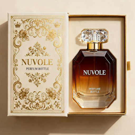 48-琥珀色透明渐变八边形方瓶子 司润(5)