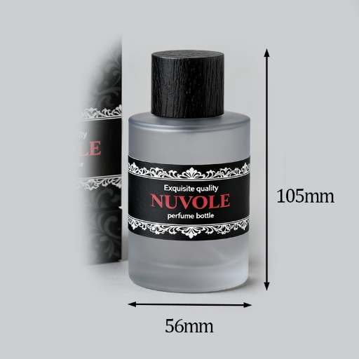 50-100ML灰色半透明圆柱黑圆柱木盖 司润(7)