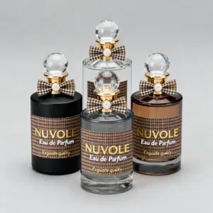 51-透明圆柱格纹贴纸蝴蝶结瓶 司润(7)