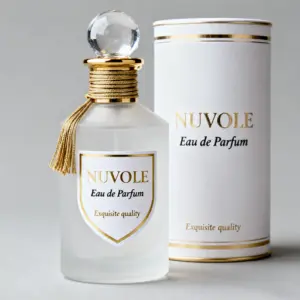 52-透明圆柱格纹贴纸流苏瓶 司润(6)