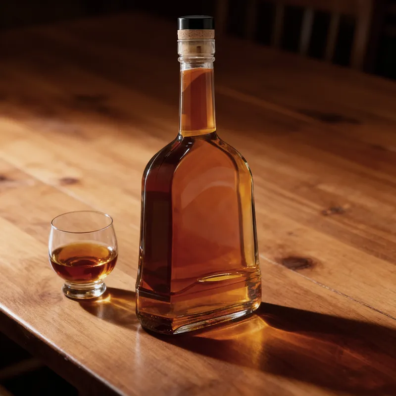 750ml 威士忌扁长洋酒瓶 (3)