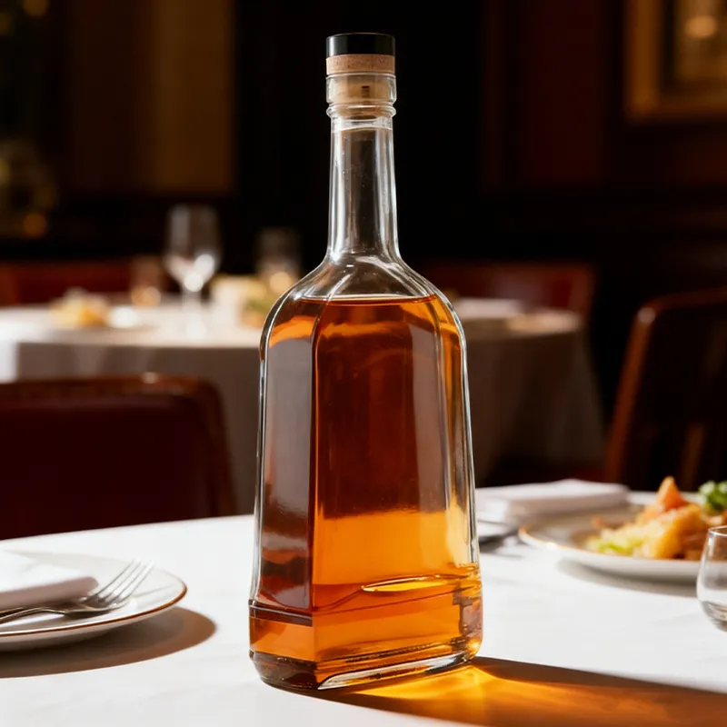 750ml 威士忌扁长洋酒瓶 (4)