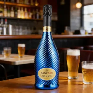 750ml 电镀蓝啤酒瓶 (2)