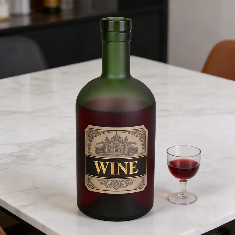 750ml 蒙砂深绿葡萄酒瓶 (3)