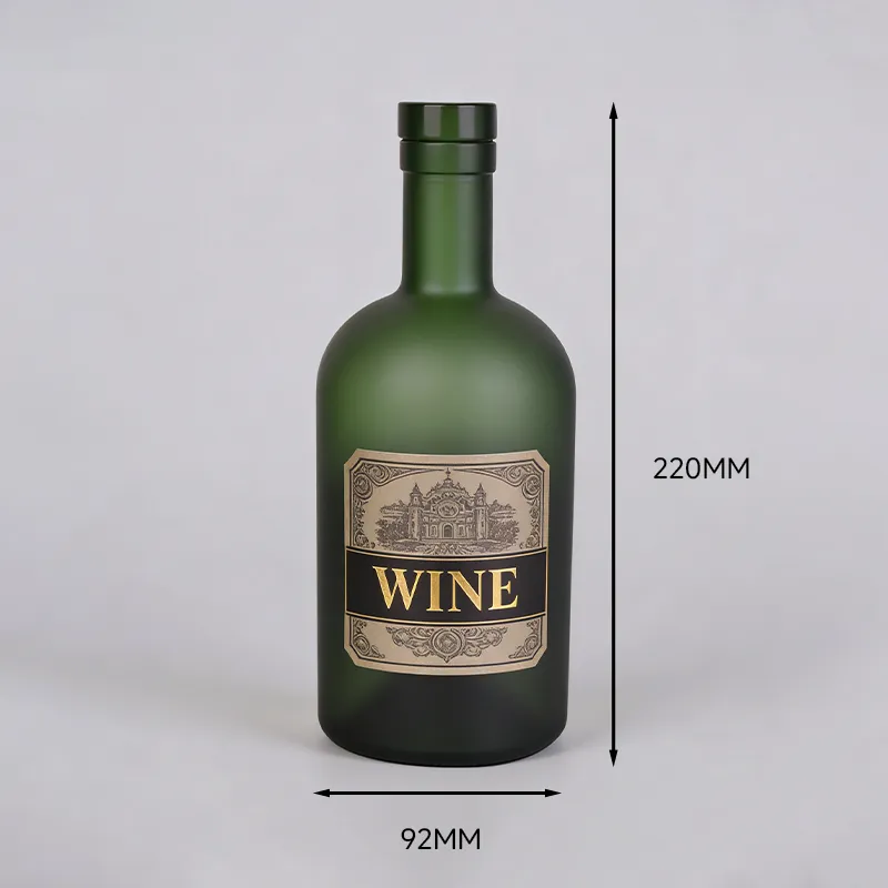 750ml 蒙砂深绿葡萄酒瓶 (4)