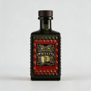 750ml 长方形菱纹威士忌瓶 (2)