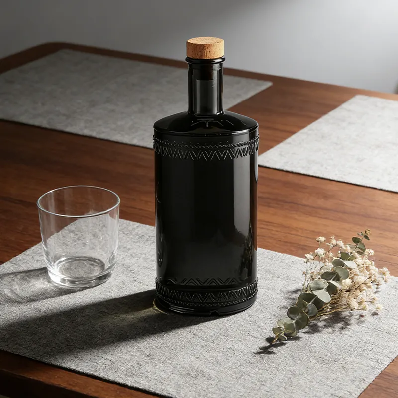 750ml 雕花洋酒瓶 (2)